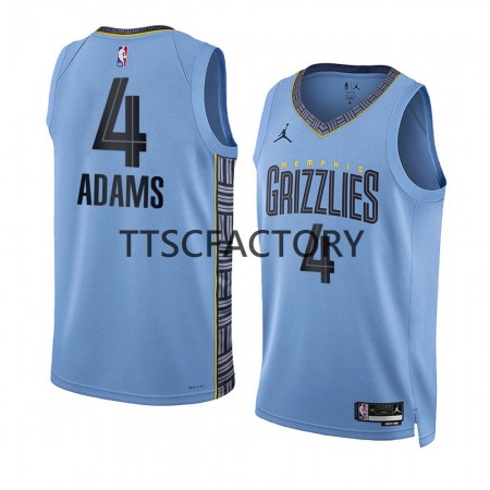 Maillot Basket Homme Memphis Grizzlies Steven Adams 4 Jordan 2022-23 Statement Edition Bleu Swingman
